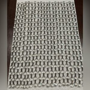 Vintage Chandelier Crystal Strands Octagon Faceted 10 Strands of 18 Crystals